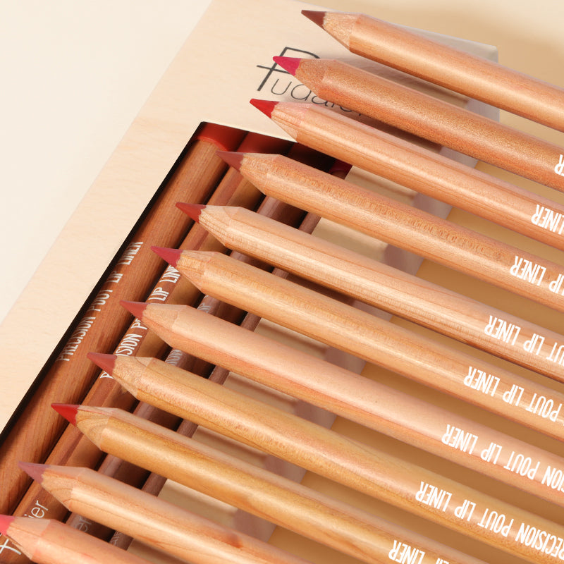 Precision pout lip liner kit 12 colors – Pudaier Cosmetics