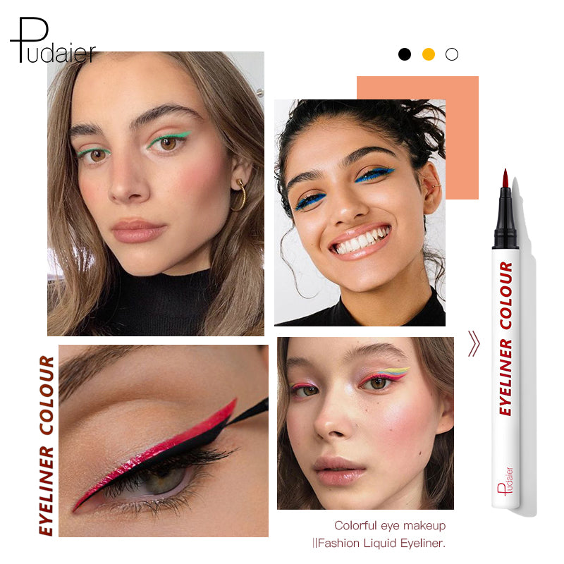 NEW ARRIVIAL Pudaier Colourful Liquid Matte Eyeliner 24 hours