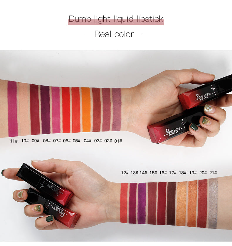 21 Colors Matte Velvet Liquid Lipstick