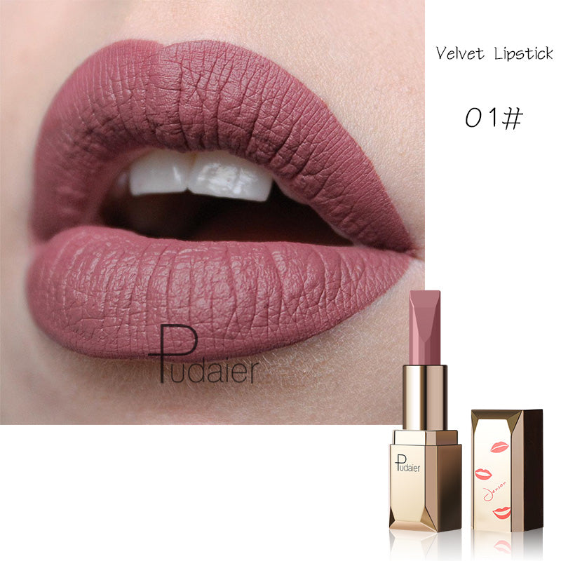 Pudaier® Matte Velvet Lipstick | Matte Finish