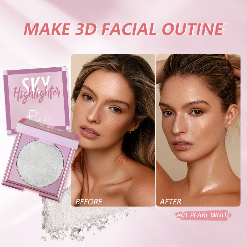 High Shine Soft Highlighter Palette 8 Shades – Pudaier Cosmetics