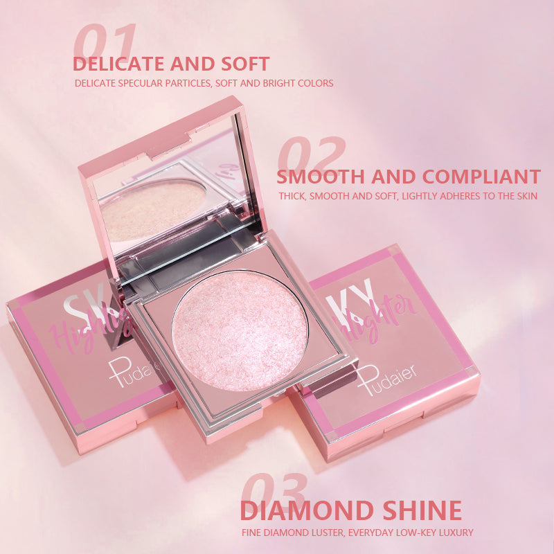 High Shine Soft Highlighter Palette 8 Shades – Pudaier Cosmetics