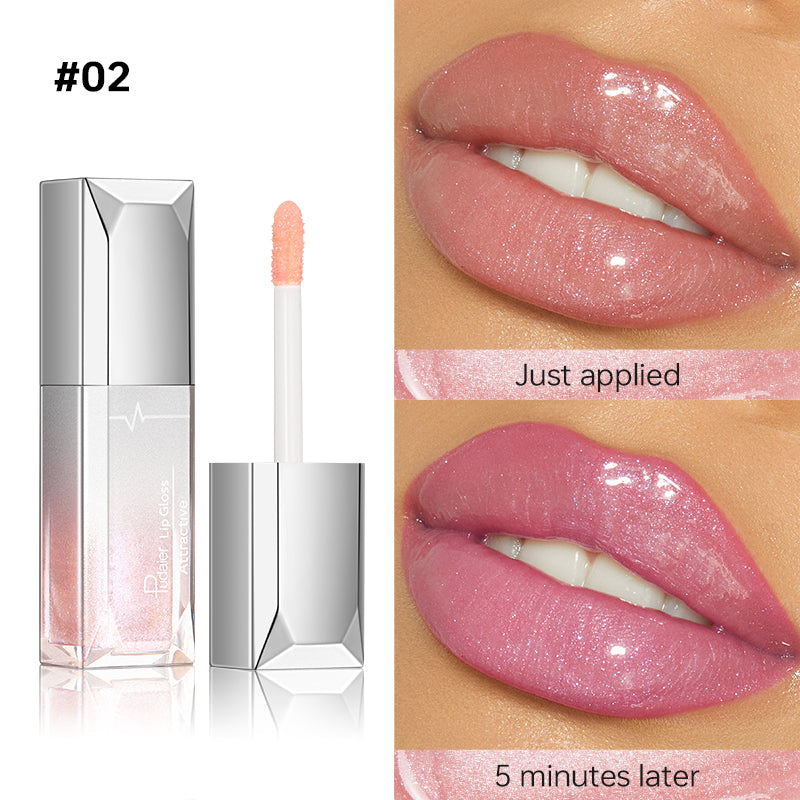 Temperature-change glittery liquid lipstick