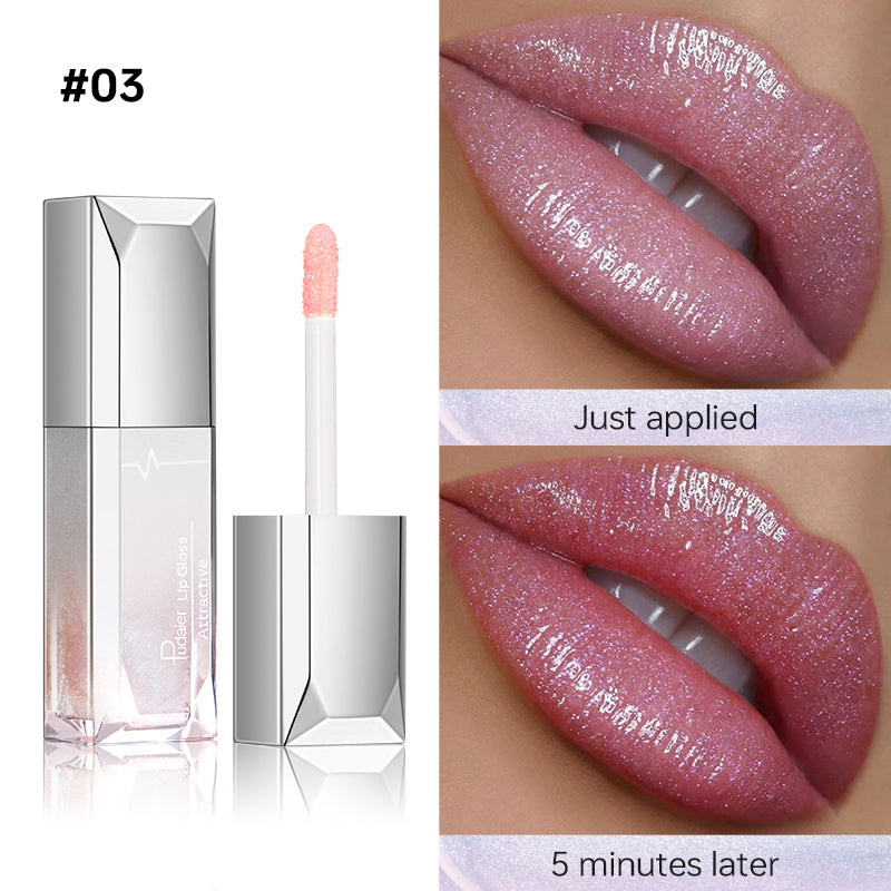 Temperature-change glittery liquid lipstick