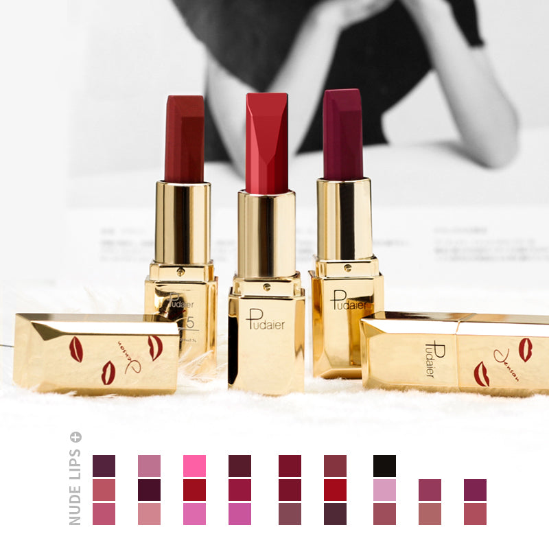 Pudaier® Matte Velvet Lipstick | Matte Finish