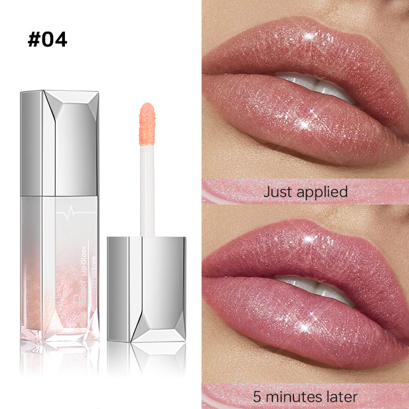 Temperature-change glittery liquid lipstick