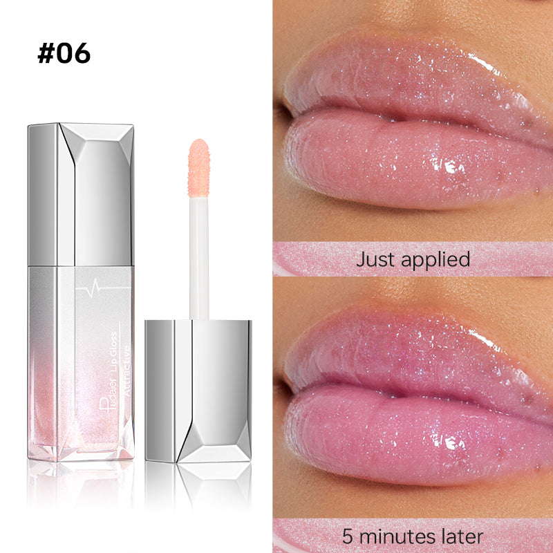 Temperature-change glittery liquid lipstick