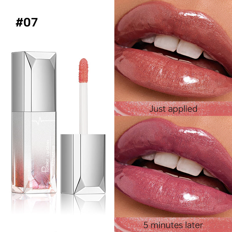 Temperature-change glittery liquid lipstick