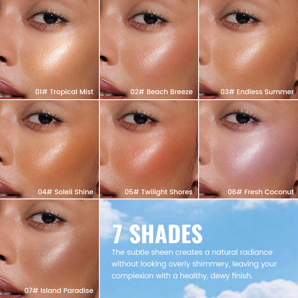 Pudaier® Summer Glow Duo Set-SPF 50+ Sunscreen & Shine On Highlighter Stick