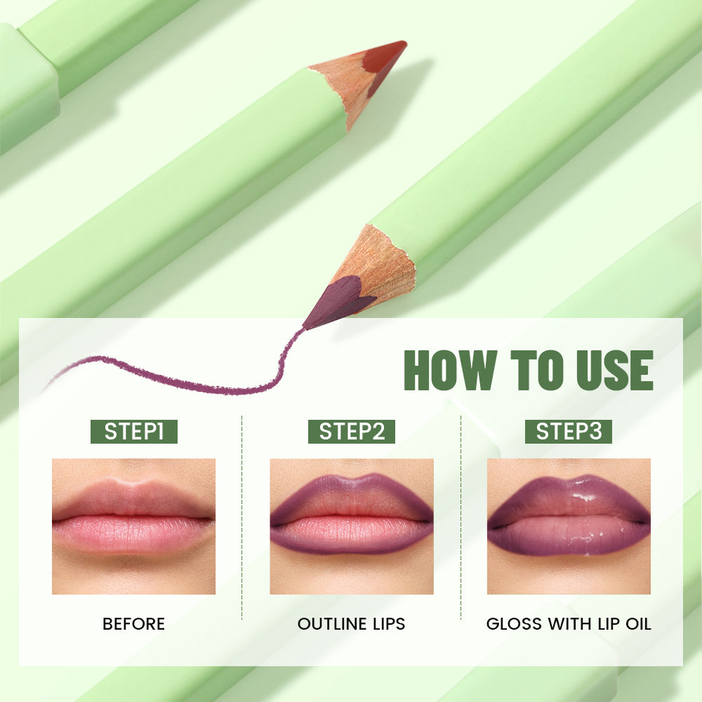 Green Wild Lip Liner Pencil Kit
