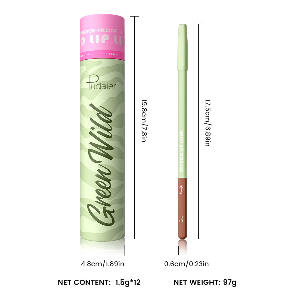Green Wild Lip Liner Pencil Kit