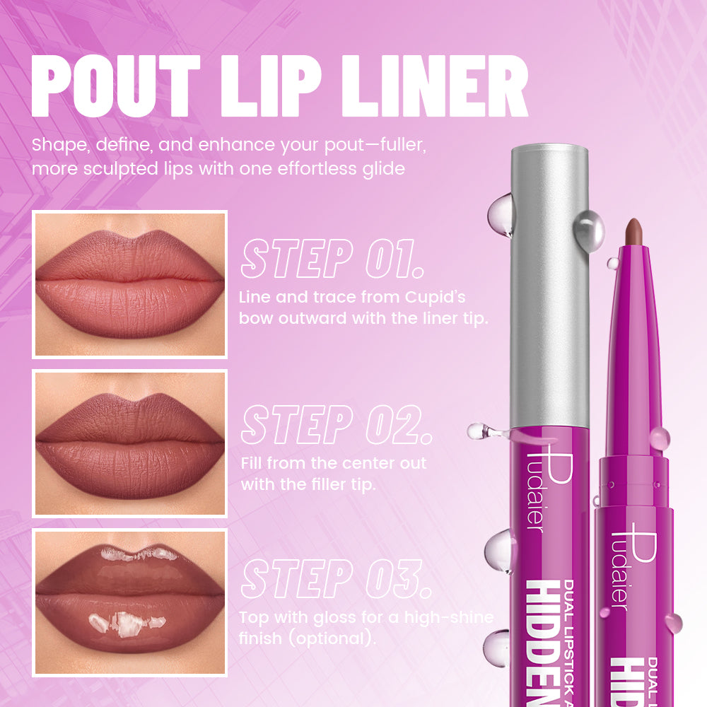 Pudaier Nude Lipstick Duo