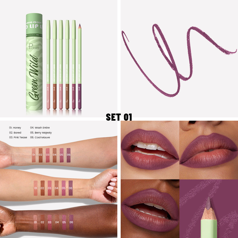 Green Wild Lip Liner Pencil Kit