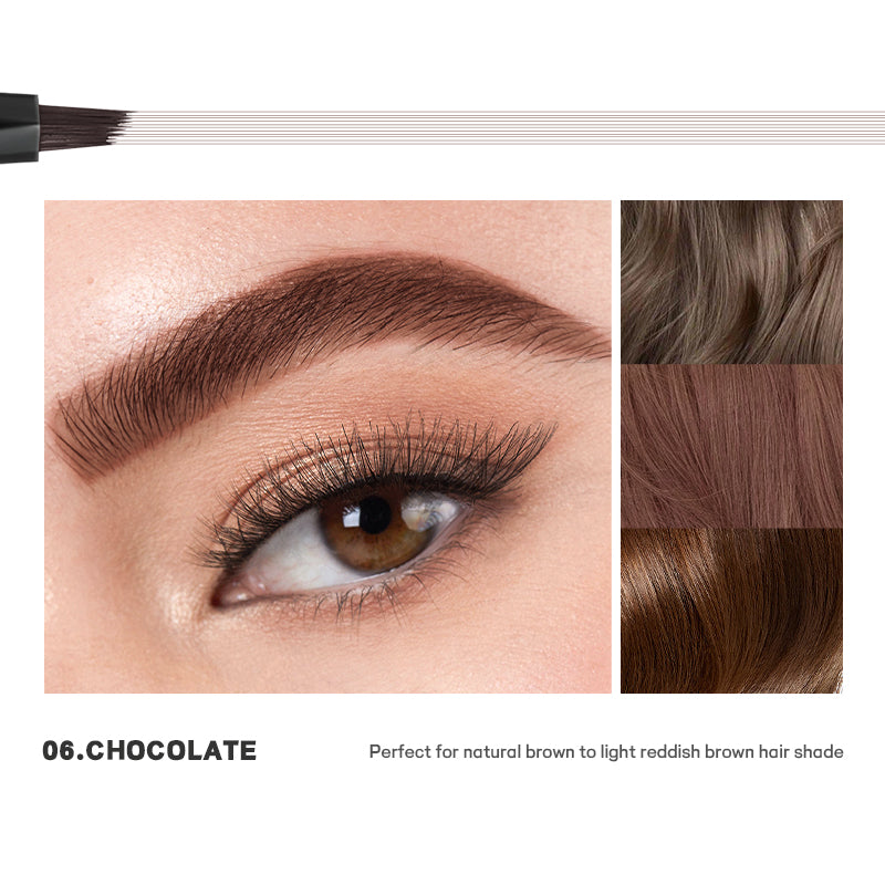 square angled brush tip liquid brow pen*2 pcs