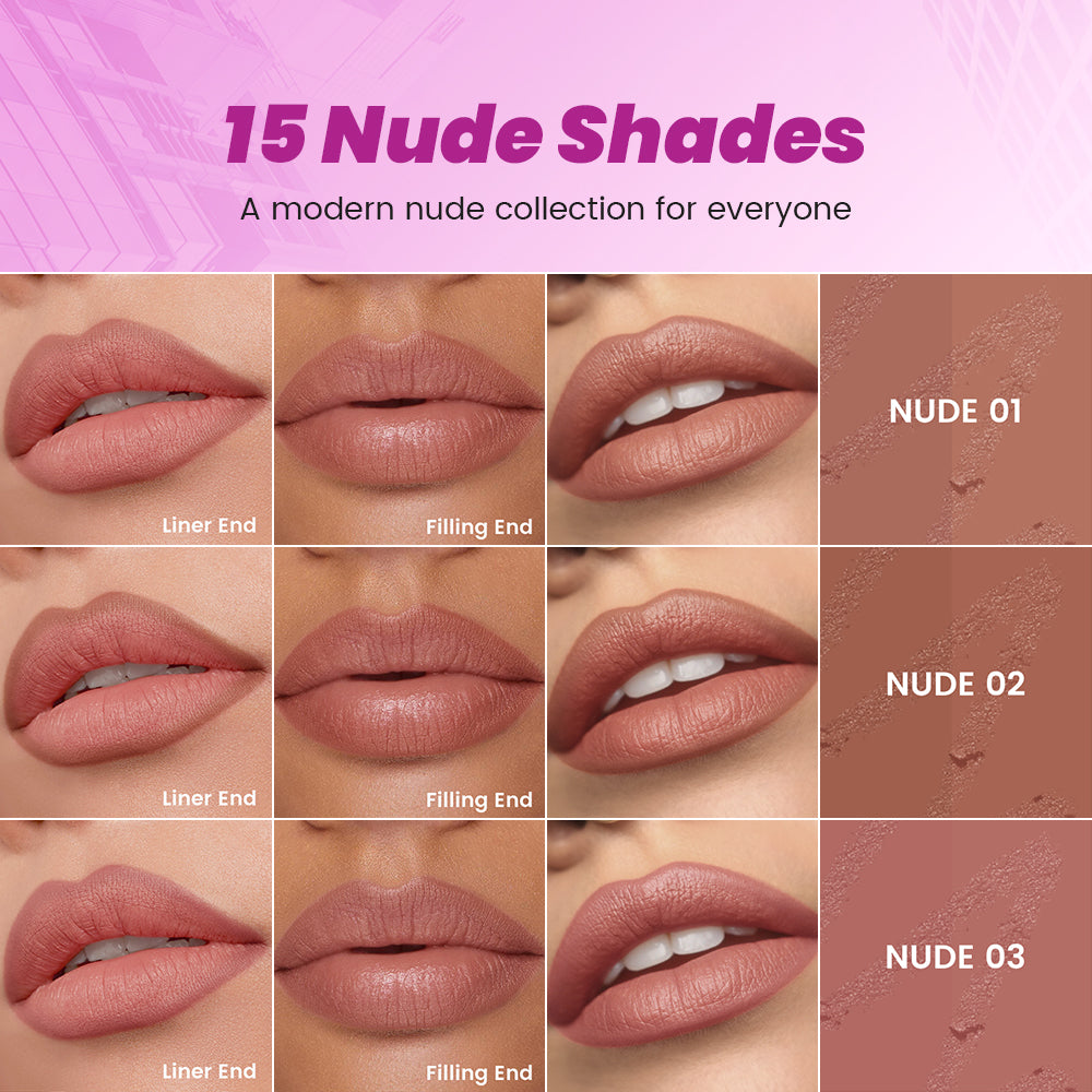 Pudaier Nude Lipstick Duo
