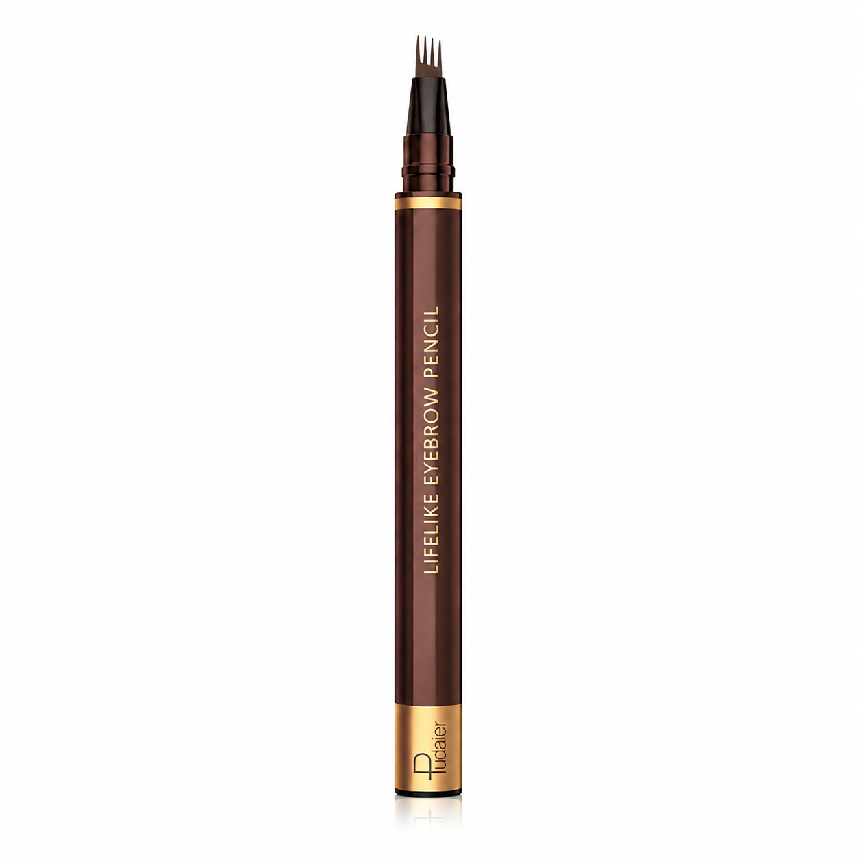 Pudaier Brow Microfilling Waterproof Eyebrow Pen with 4-tip micro-fork applicator