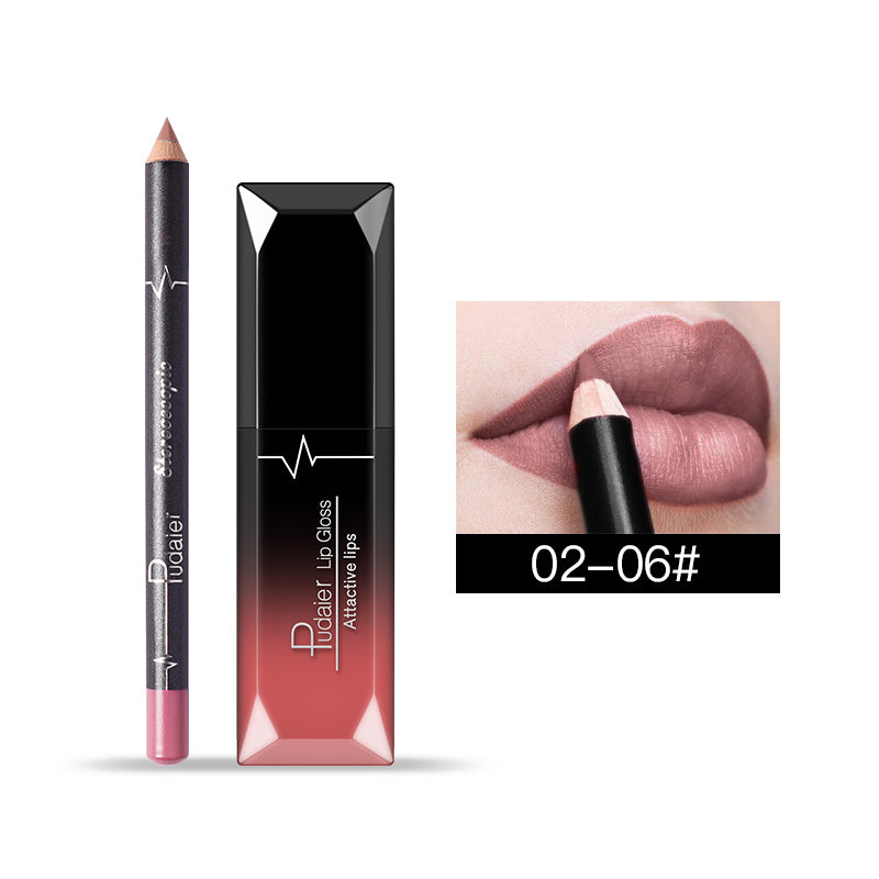 Matte Liquid Lipstick+Lip Liner Kit