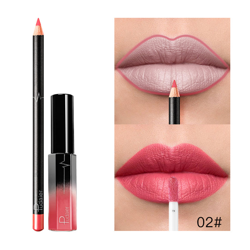 Liquid Lipstick+Lip Liner Set