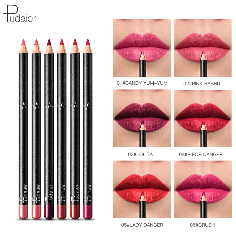 Lip  Liner Pencil 6PCs Set