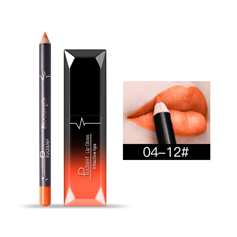Matte Liquid Lipstick+Lip Liner Kit