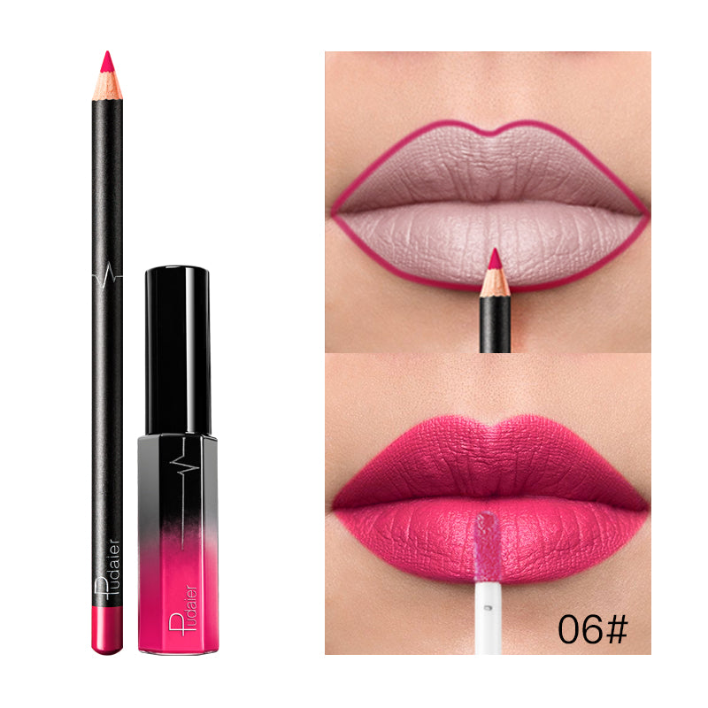 Liquid Lipstick+Lip Liner Set