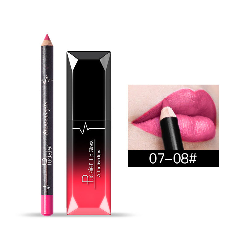Matte Liquid Lipstick+Lip Liner Kit