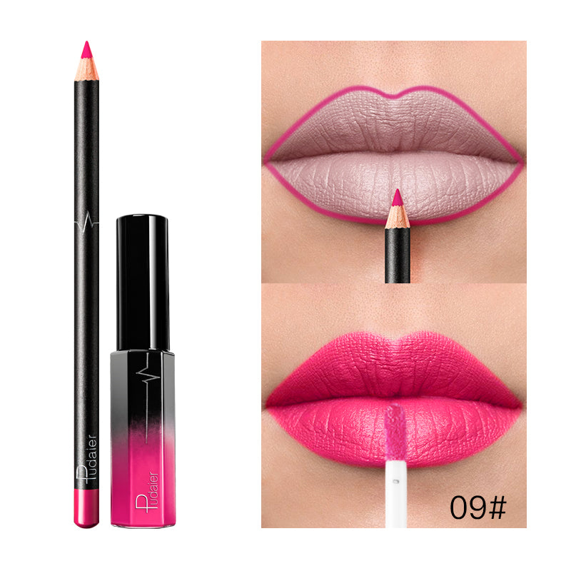 Liquid Lipstick+Lip Liner Set