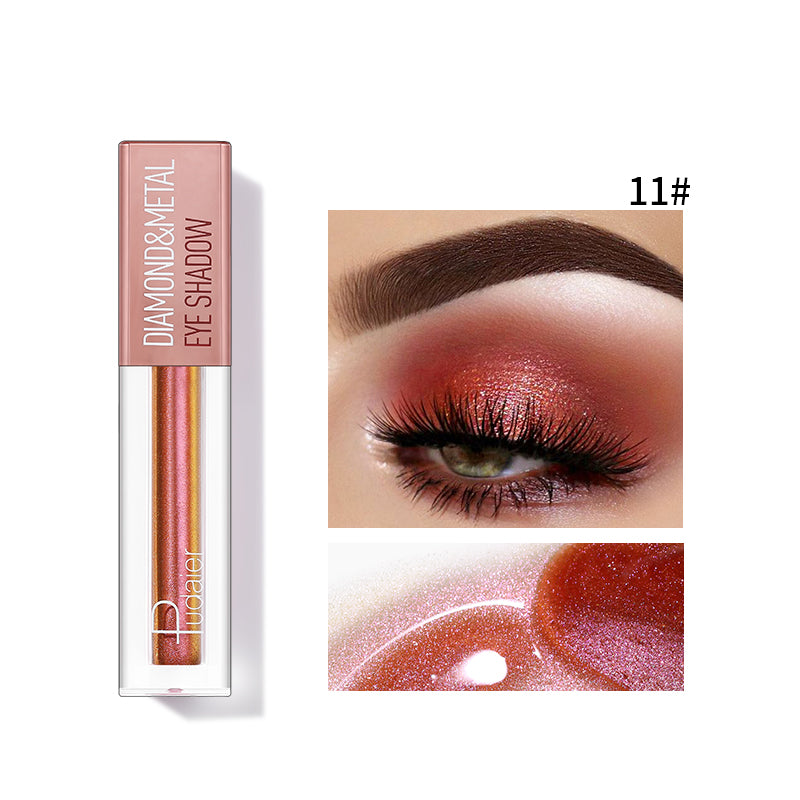 Pudaier® Diamond Shimmer & Glow Liquid Eyeshadow | Matte Finished