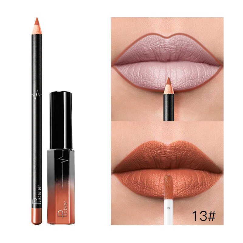 Liquid Lipstick+Lip Liner Set