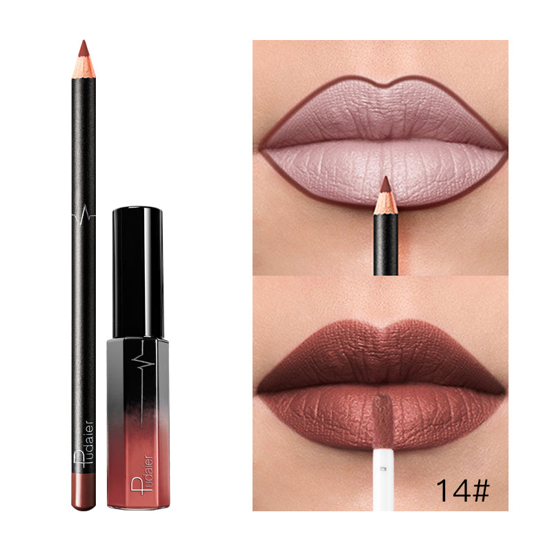 Liquid Lipstick+Lip Liner Set