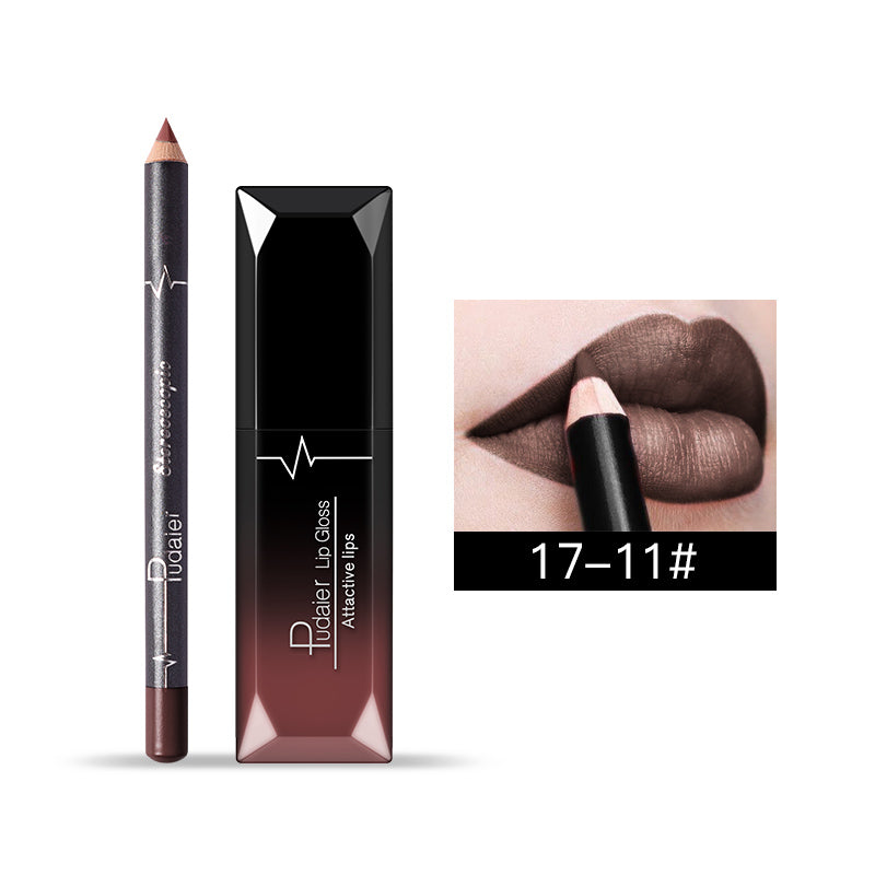 Matte Liquid Lipstick+Lip Liner Kit
