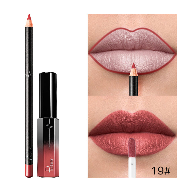 Liquid Lipstick+Lip Liner Set