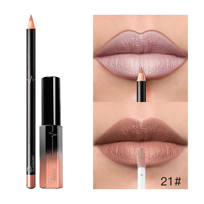 Liquid Lipstick+Lip Liner Set