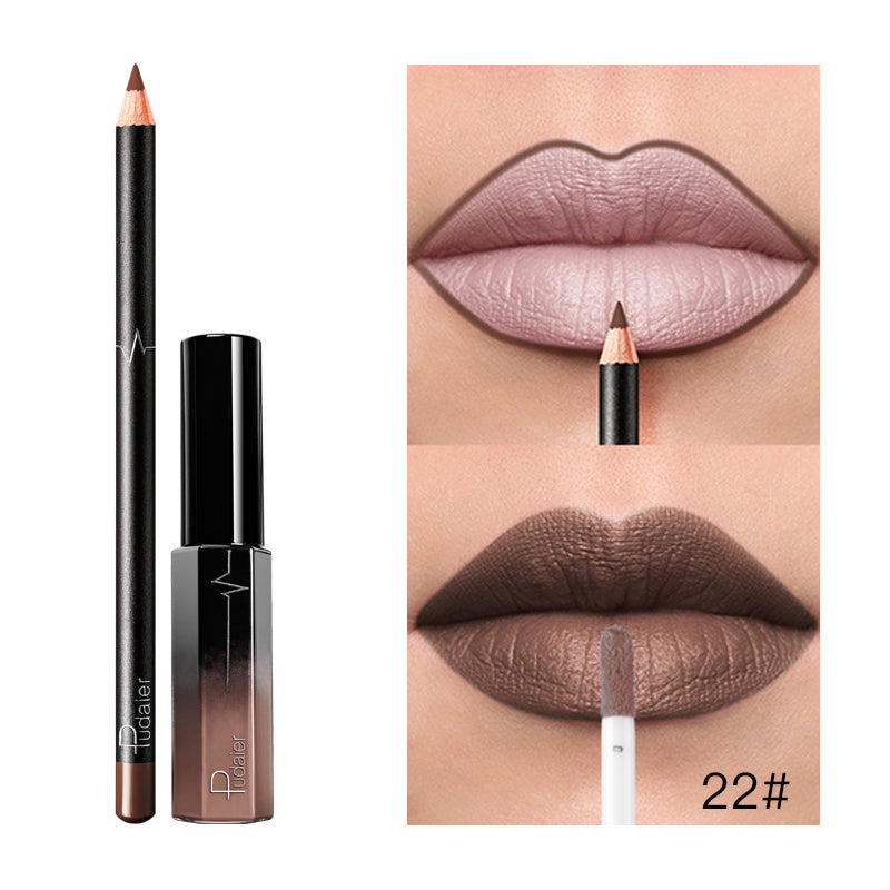 Liquid Lipstick+Lip Liner Set