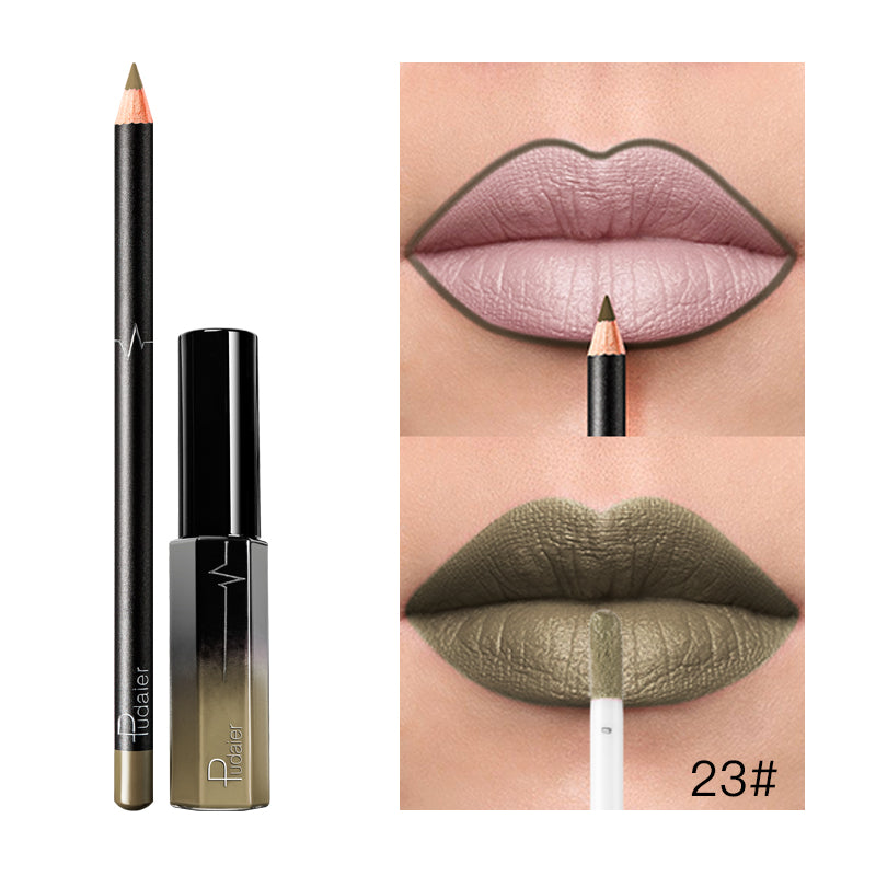 Liquid Lipstick+Lip Liner Set