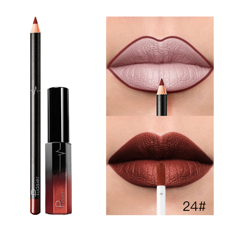 Liquid Lipstick+Lip Liner Set