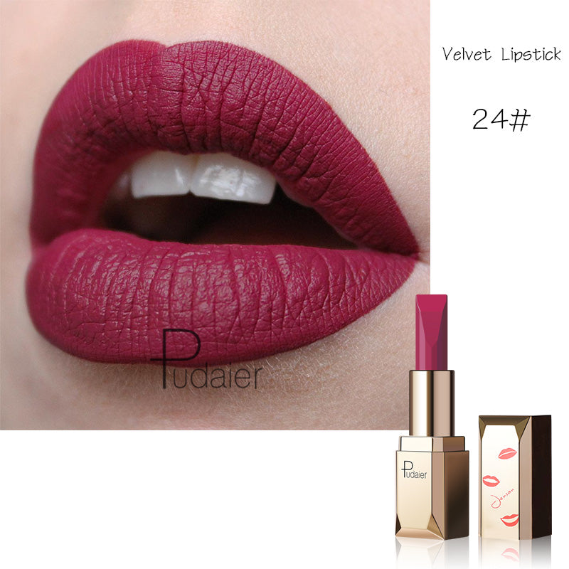 Pudaier® Matte Velvet Lipstick | Matte Finish