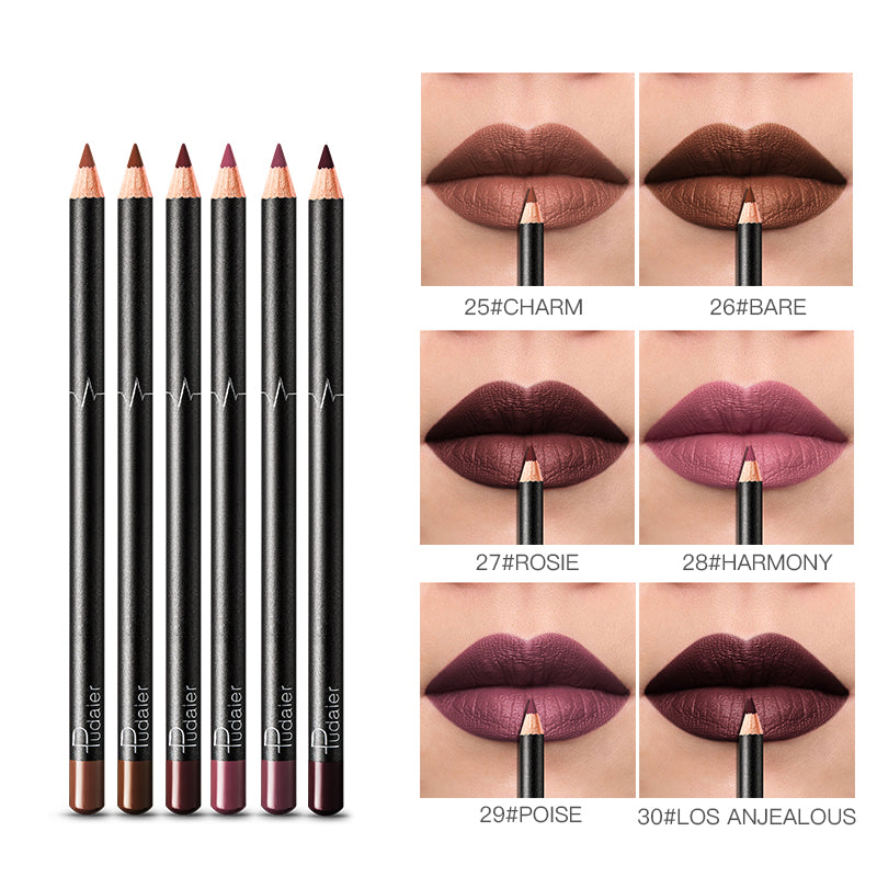 Lip  Liner Pencil 6PCs Set