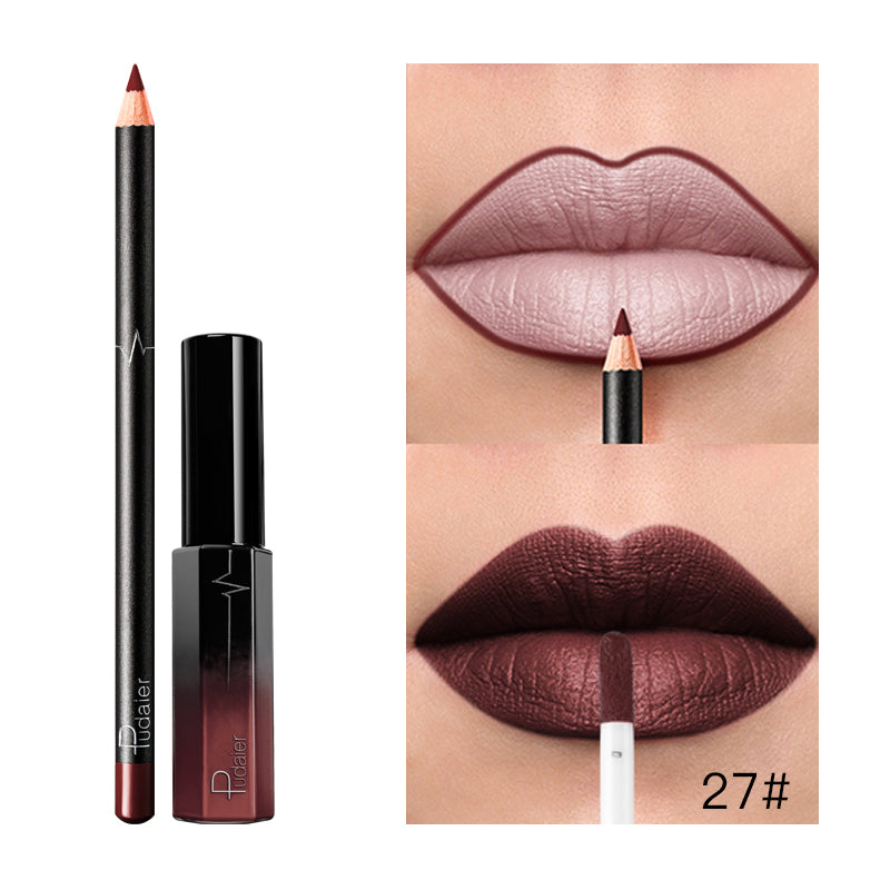Liquid Lipstick+Lip Liner Set
