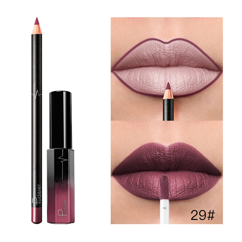 Liquid Lipstick+Lip Liner Set