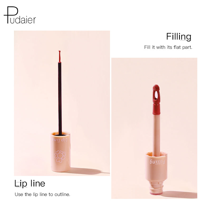 Pudaier Duo Lip Liner & Matte Liquid Lipstick