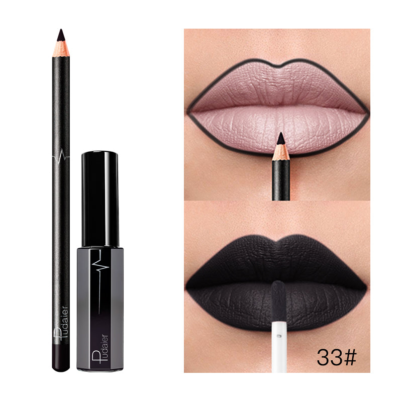 Liquid Lipstick+Lip Liner Set
