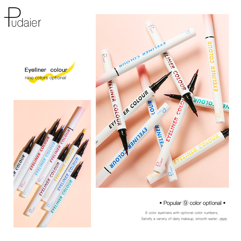 NEW ARRIVIAL Pudaier Colourful Liquid Matte Eyeliner 24 hours