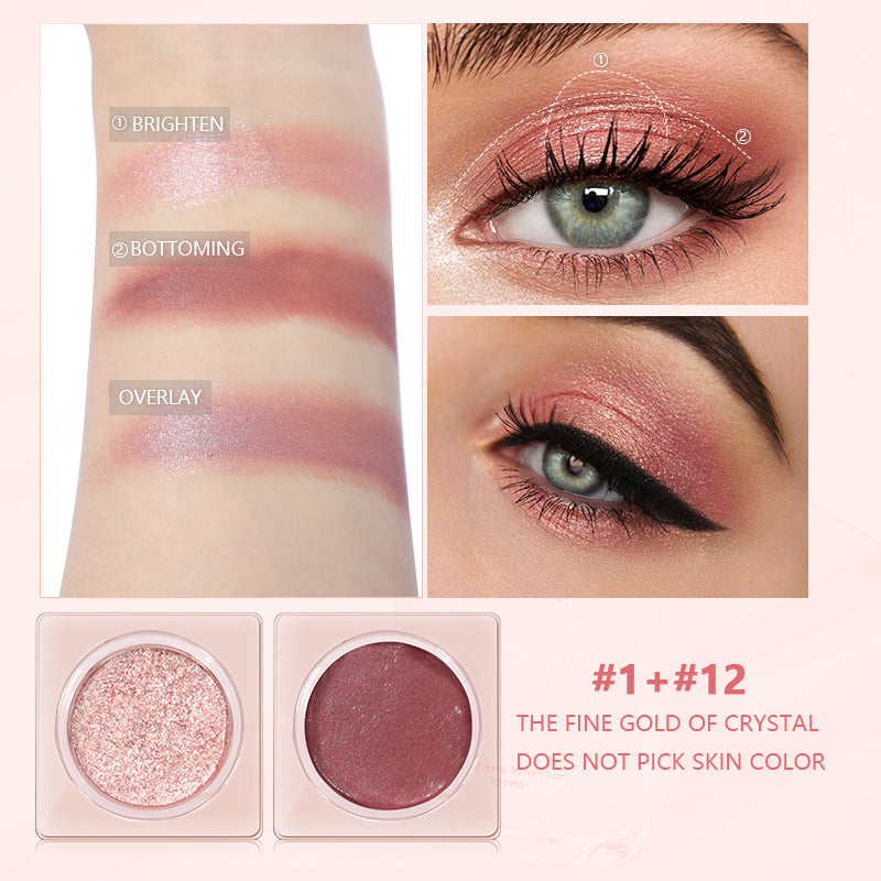 Jelly rich eyeshadow 12 Shades | PUDAIER®