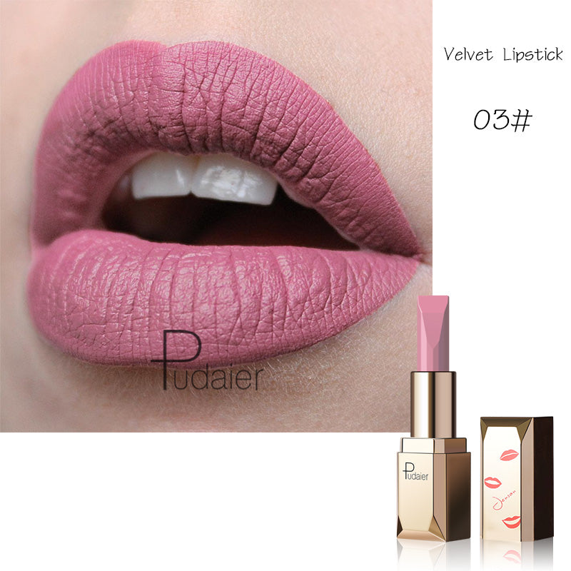 Pudaier® Matte Velvet Lipstick | Matte Finish